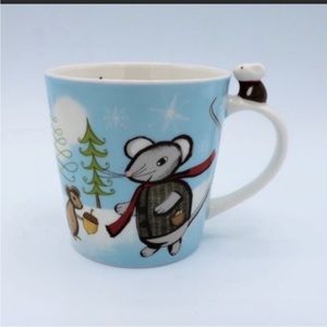 Starbucks 2010 HUXLEY Mouse & Squirrel Holiday Coffee Mug Tea Cup 8oz